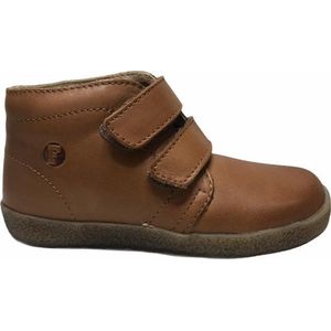 Falcotto velcro's lederen sneakers Conte cognac - Maat 18