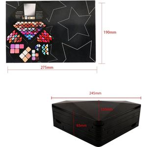 Complete Make-up koffer - Cosmetica schoonheid make-up koffer met mat glitter oogschaduw - Voor dames Complete Make up koffer
