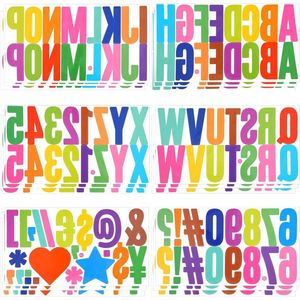 300 stuks grote zelfklevende alfabetstickers 5 cm - vinyl briefstickers voor klaslokaal muur ambachten brievenbus