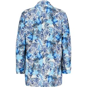 DIDI Dames Travel blazer Mida in offwhite with blue azur Fusion print maat 38
