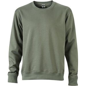 James and Nicholson Uniseks werkkleding Sweatshirt (Donkergrijs)