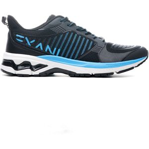 Exani UNIX - Heren Sneakers - Zwart/Blauw - Lichtgewicht - Comfortabel