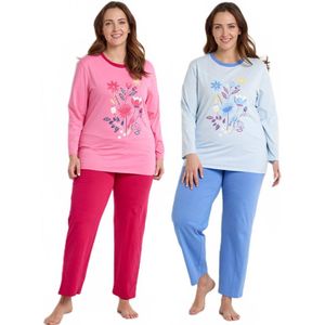 Katoenen pyjama met lange mouwen - set van 2