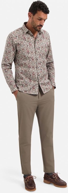 No Excess - Overhemd - Lichtgrijs - Regular Fit - Lange Mouw