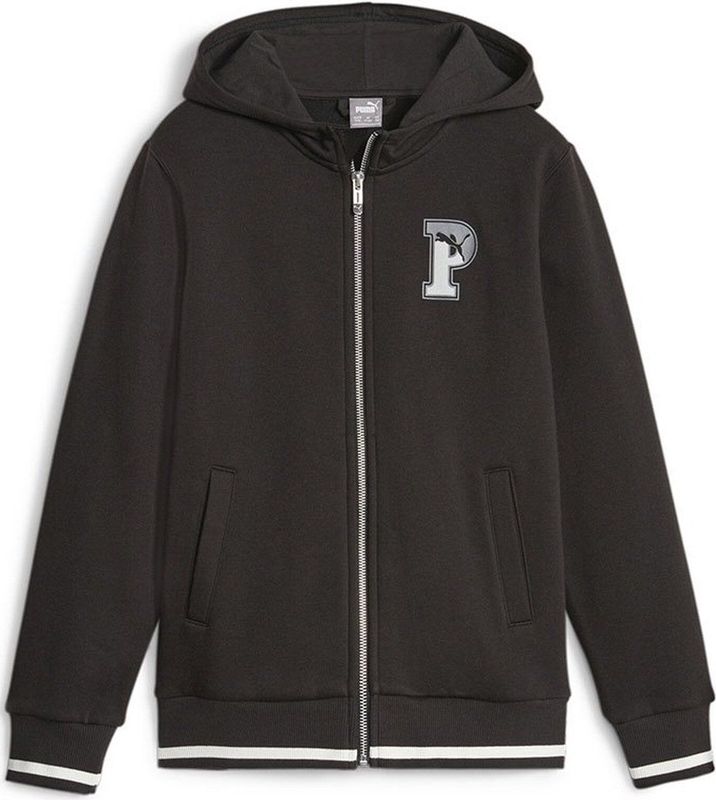 Puma  PUMA SQUAD FULL ZIP HOODIE FL B  Truien  kind Zwart