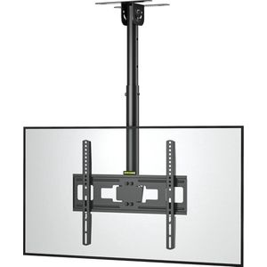 Kantelbare en in hoogte verstelbare TV-plafondbeugel voor 26-55 inch TV's - tot 45 kg belastbaarheid - VESA 400 x 400 mm tv beugel draaibaar en kantelbaar