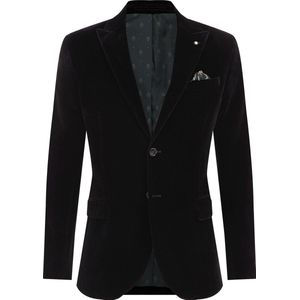 WE Fashion Heren slim fit blazer van velvet
