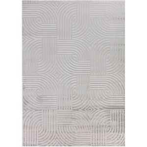 Tapijt - grijze vloerkleed 160x230 cm woonkamer - kinderkamer - hal