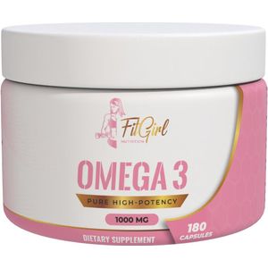 FitGirl Nutrition – Omega 3 | 180 Softgel Caps | 1000 mg | 60 Servings