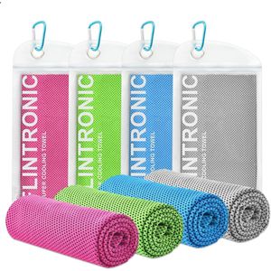 Verkoelende Microvezel Handdoeken Set van 4 - Sneldrogend, Ademend en Lichtgewicht voor Sport en Outdoor Activiteiten