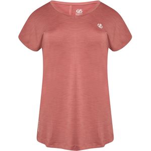 Dare 2B, Vigilant Lichtgewicht Sneldrogend Q-Wic Dames Fitness-T-Shirt, Mesa Rose, Maat 44