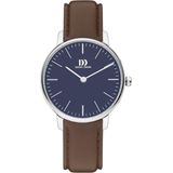 Danish Design IV22Q1175 horloge dames - bruin - edelstaal
