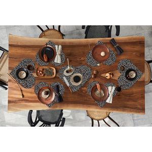 Onderleggers - Placemats - Placemats hartje - Panter - Patronen - Dieren - 10 stuks