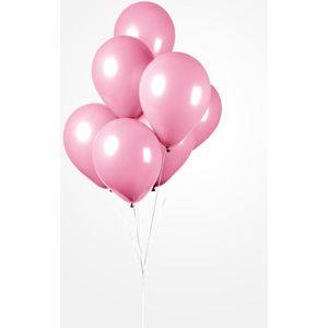 25 Ballonnen Licht Roze , 30 cm , 100% biologisch afbreekbare Ballonnen, Helium geschikt, Verjaardag, Feest, Geboorte meisje