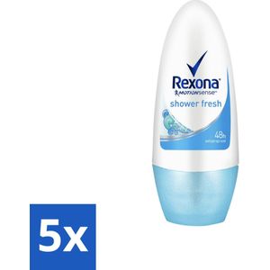Rexona - Shower Fresh - Deo Roll-on - 50 ml - Bulkverpakking - 5 stuks