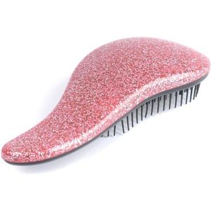 Jumada's - Roze Glitter Haarborstel - Anti-Klit - Beschermt Haar - Pijnloos - Reisformaat - Nat en Droog - Antiklit - Detangling - Salon Pro - Kinderhaarborstel - Styling Borstel
