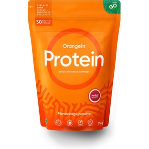 Orangefit Proteine Poeder - Vegan Proteine Shake - 750g (30 shakes) - Eiwitshake Aardbei - Perfect Voor Je (Pre) Workout!
