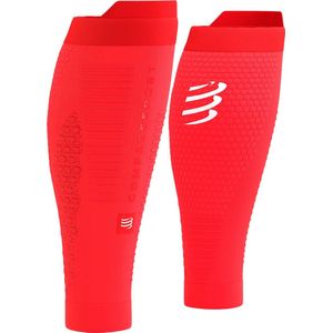 Compressport | R2 3.0 Calf Sleeves | Compressietubes | Fluo Red / White Refl | T4 -