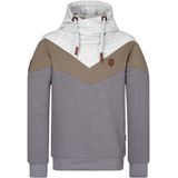 Naketano Hoodie Kifferboarder 1800-0224 Dark Grey Melange/Olive Melange/Grey Melange-S