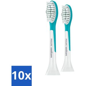 Philips Sonicare - Opzetborstels - For Kids Standard - Voor Kinderen - 2 opzetborstels - HX6042/33 - Bulkverpakking - 10 stuks
