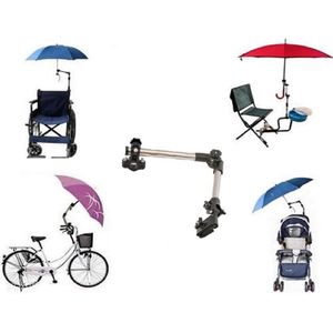 Parasolhouder voor fiets en rolstoel - Geschikt voor ronde elementen tot 25 cm diameter umbrella holder