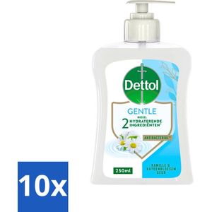 Dettol - Handzeep - Gentle - Kamille & Katoenbloesem - 250 ml - Bulkverpakking - 10 stuks