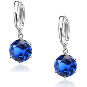 Aramat Jewels Oorringen - Zilveren Oorringen met Zirkonia Hanger - Zilver - Vrouwen - Kinderen - 2