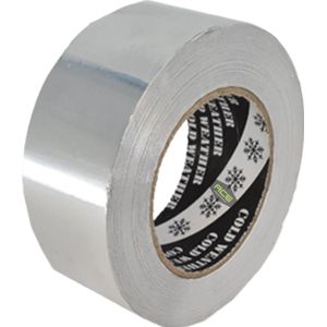 Ace Verpakkingen - Aluminium tape - 1 rol - Verpakkingstape - Tape - Zilver - 48mm x 66 meter