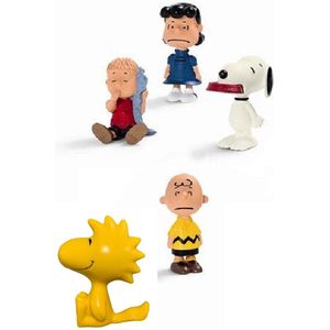 Schleich - Snoopy/ Peanuts speelfigurenset - 5 stuks (+/- 6 cm).