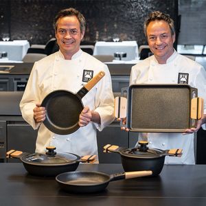 BRA Market | Lage steelpan 24 cm, Gegoten aluminium met antiaanbaklaag, PFOA-vrij, Geschikt voor alle soorten fornuizen inclusief inductie