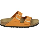 Birkenstock ARIZONA NUBUCK BURNT ORANGE - Dames slippers - Kleur: Oranje - Maat: 42