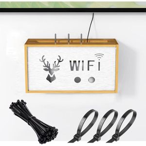 WiFi Router Storage Box - Ruimtebesparend en georganiseerd - 1 stuk