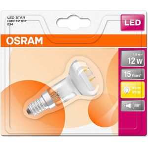 OSRAM 4058075105515 LED-lamp Energielabel A++ (A++ - E) E14 Reflector 1.6 W = 12 W Warmwit (Ø x l) 39 mm x 76 mm Filament / Retro-LED 1 stuk(s)
