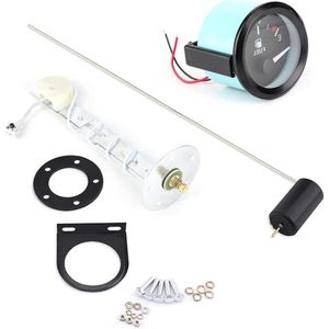Universele Auto Brandstofmeter 52mm LED Digitale E-1/2-F Range Meter voor Auto Jacht Boot Motorfiets met Brandstofsensor .