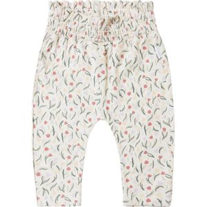 Noppies Baby Regular Fit Broek Coral met All Over Print Offwhite/Groen