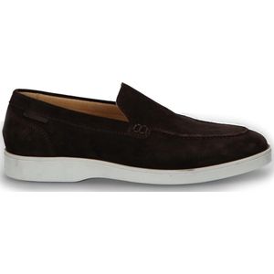 Manfield Suède Loafers Bruin