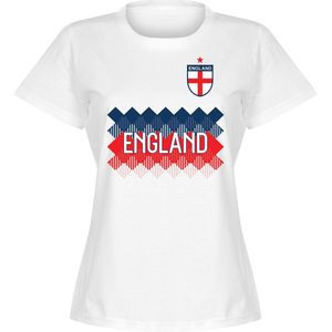 Engeland Dames Team T-Shirt - Wit - XXL