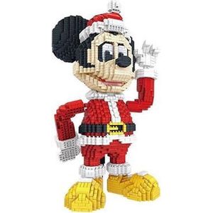 Nanoblock, Brickkies®, Kerstman Mickey Mouse, 3800 Bouwblokjes