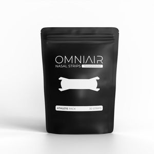 OMNIAIR Sport - Neusstrips - Transparant - Extra Sterk - Zweet bestendig - Ademvrij bij Inspanning