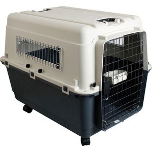 Topmast Transportbox Travelaire Premium - Maat 6 - 100 x 67 x 75 cm - Reismand - Transportbox - IATA Transportbox - Voor Hond en Kat