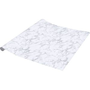 vidaXL - Meubelfolie - Marmerwit - Zelfklevend - 90x500 cm