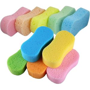 10 Stuks - schoonmaak spons - tegen hardnekkig vuil - viscose autospon - auto wassen - spons - Schoonmaakartikelen - auto wassen - Autospons - Zachte spons - Waxsponzen - Wax Spons - Microvezel - willekeurige kleur