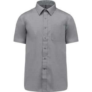 Herenoverhemd 'Ace' korte mouwen merk Kariban Marl Storm Grey maat XXL