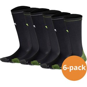 Xtreme Sockswear Compressie Sokken Hardlopen - 6 paar Hardloopsokken - Multi Black - Compressiesokken - Maat 39/42