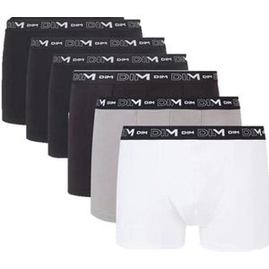 Heren Boxershorts - Katoen, Stretch, Ademend, 6 Stuks in Zwart/Grijs/Wit - Maat L