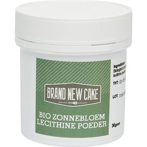 BrandNewCake® Zonnebloem Lecithine Poeder Biologisch 30gr - Stabilisator - Emulgator