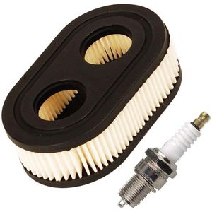Luchtfilter met bougie voor Briggs & Stratton 798452 593260 grasmaaiermotoren - Reserveonderdeel voor Oregon 30-168 Rotary 14364 - OxoxO