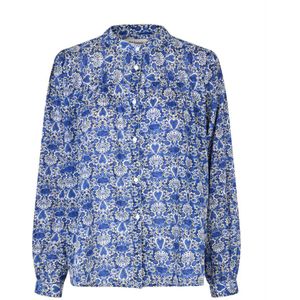 Lollys Laundry Nicky - Blouse - Bloemenprint - Blauw - L