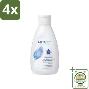 Lactacyd – Ultra Hydraterend – Voor tijdens en na de overgang – 200 ml - Voordeelverpakking - 4 stuks - Jeuk - Droogheid