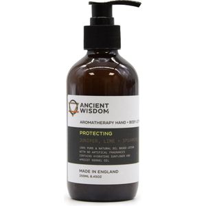 Natuurlijke Hand & Bodylotion - Jeneverbes, Limoen & Groene Munt - 250ml
